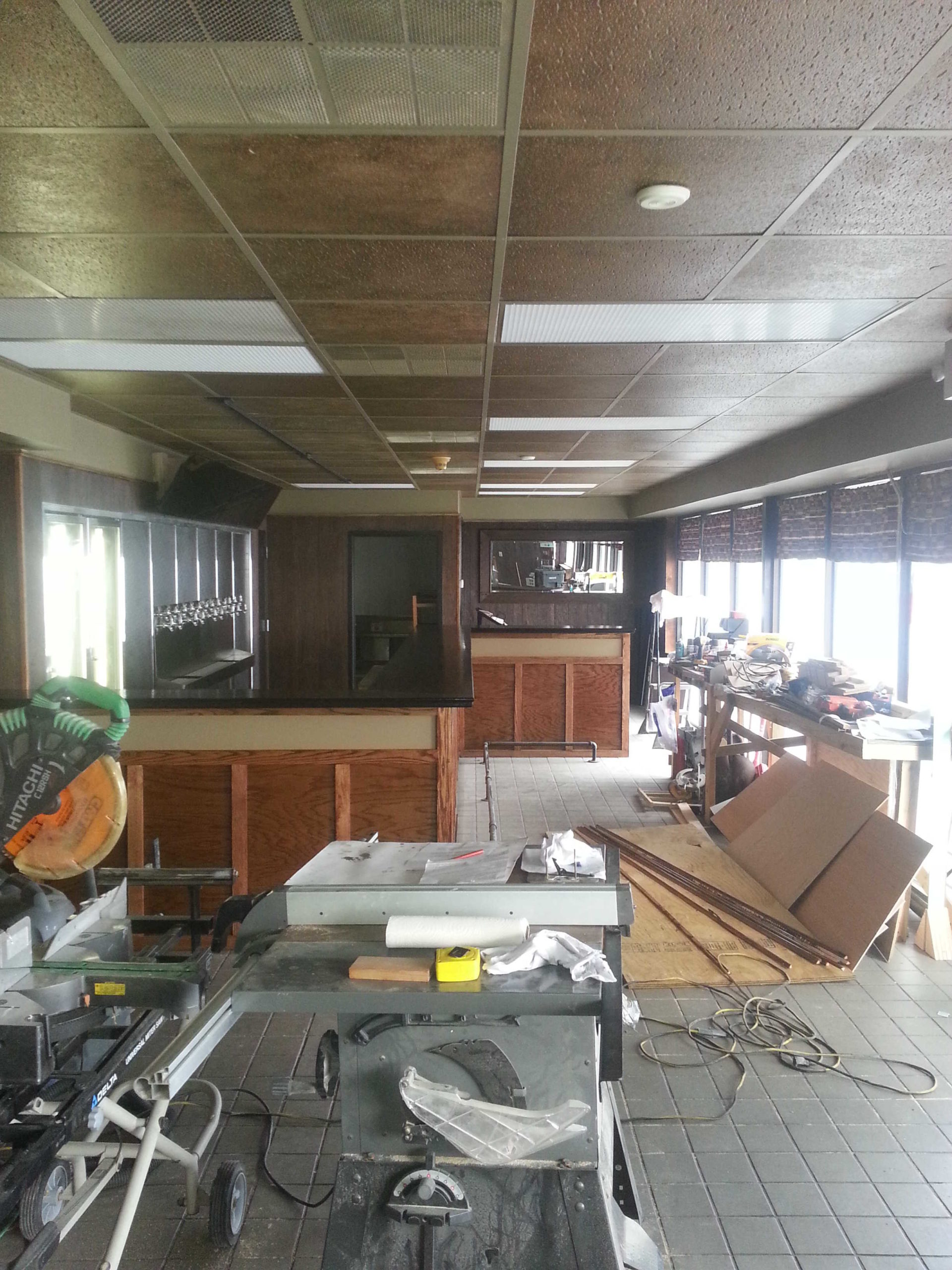 Tip Top Taps interior in progress 3 Tip Top Taps