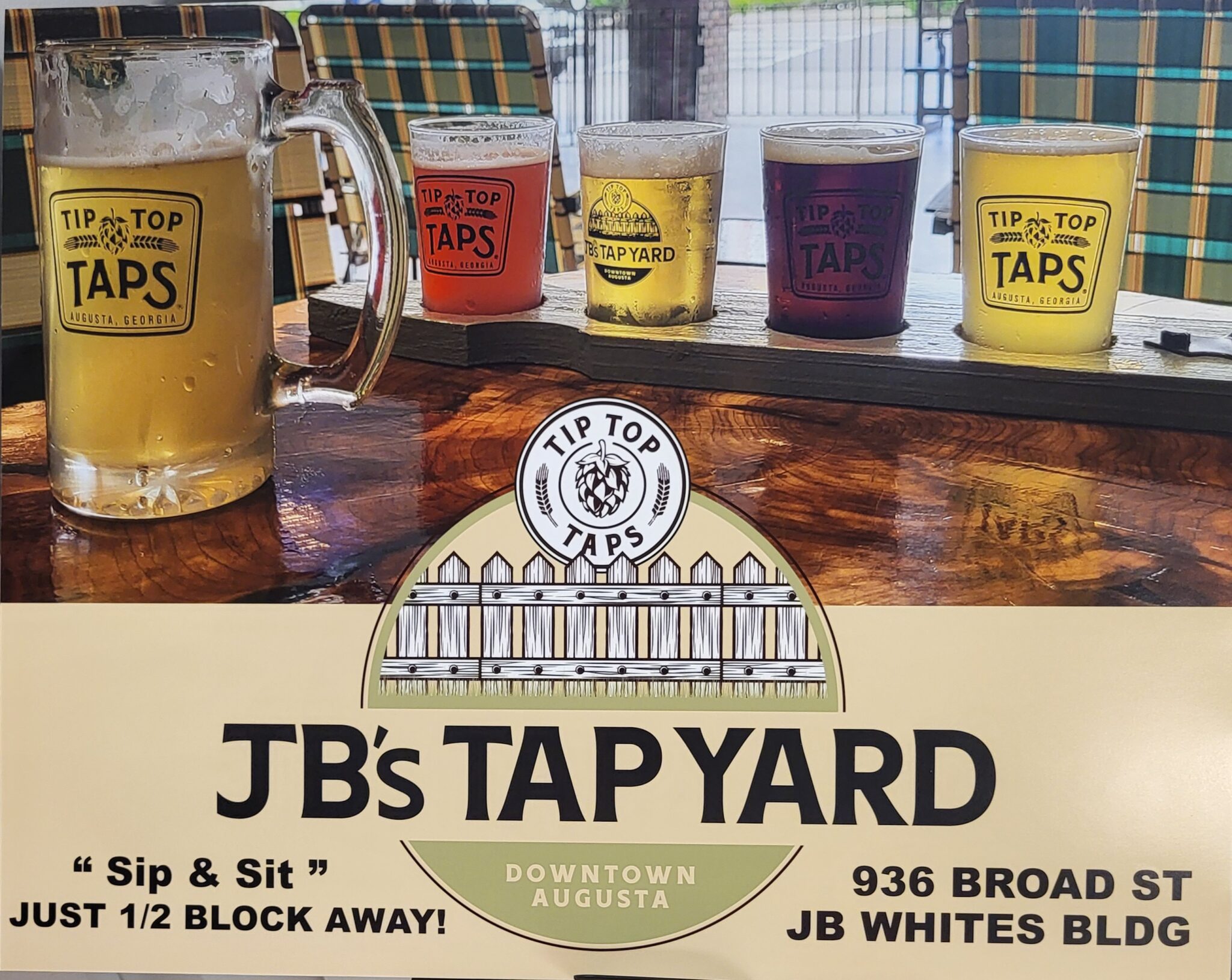 Tip Top Taps Craft Beer and Growlers in Downtown Augusta,